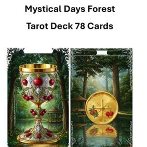 mystical days forest tarot deck 78 cards